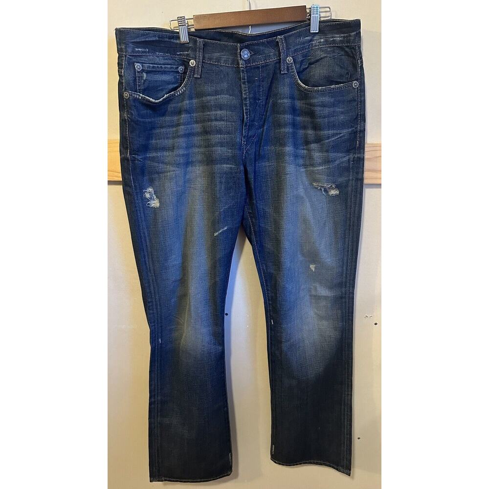 Commonwealth Men's straight denim Size 38 style: M010201-MPK Evan Button fly